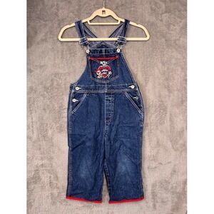 Vintage Cartoon Network Powerpuff Girls Denim Overalls Medium Wash Kids M 7/8